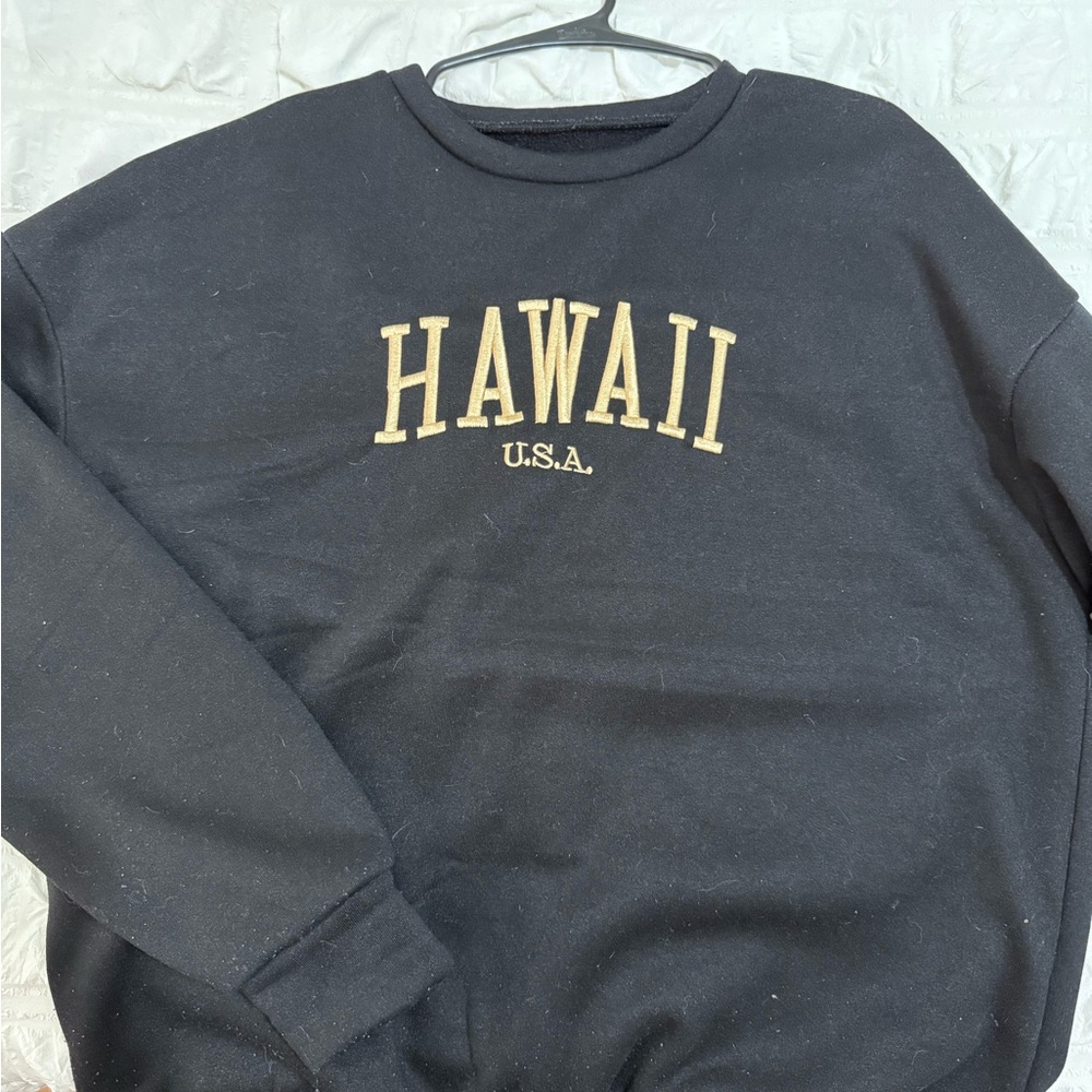 Black Hawaii U.S.A. Women's Sweater